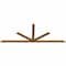 Ekena Millwork Saratoga Smooth Timber Gable Bracket, Western Red Cedar, 96"W x 36"H x 1 1/2"D x 3 1/2"F, 9/12 Pitch GBW096X36X0204SAR00SWR - alternate 4